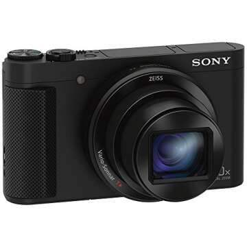 Sony Cyber-Shot HX80 Compact Digital Camera with 30x Optical Zoom (Black) + a SDHC 32GB UHS Class 10 Memory Card + Accessory Bundle
