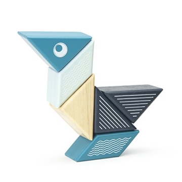 6 Piece Tegu Travel Pal Magnetic Block Set for Kids