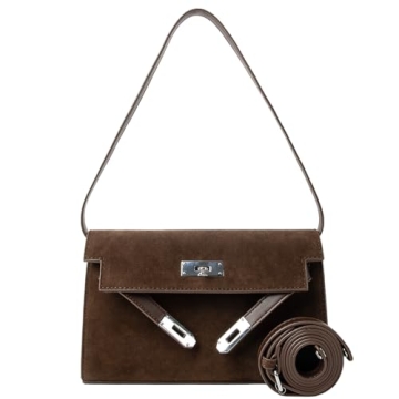 Versatile Suede Shoulder Bag – Chic Crossbody Purse for Women 2024 Fall Style