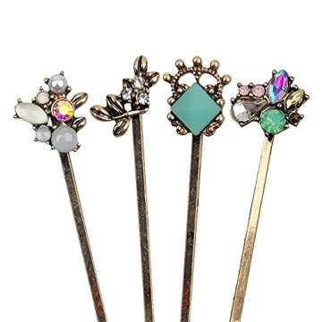 10Pcs Hair Clips Retro Hair Pins for Women Hairpins for Women Ladies and Girls Headwear Styling Tool...