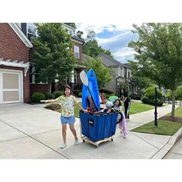 HIGOOD Blue Basket Truck 12 Bushels 600 lbs Capacity