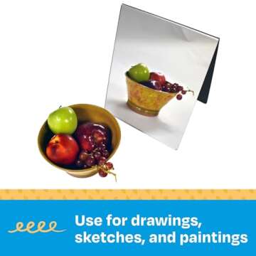 Sax Double Sided Self-Portrait Mirror for Classroom Creativity