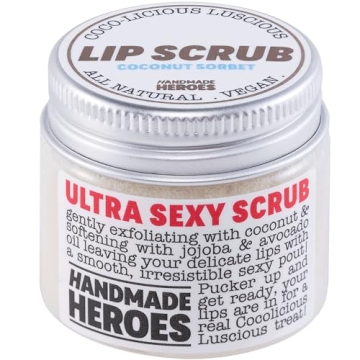 Vegan Coconut Lip Scrub by Handmade Heroes - Natural Exfoliator