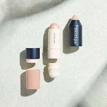 trestique Highlight Stick, Illuminator Makeup For Face, Highlighter Makeup Stick, Face Highlighter Bronzer Makeup - Refillable