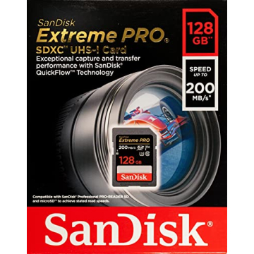 SanDisk 128GB Extreme Pro SD Card for Sony Mirrorless Cameras