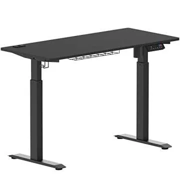 SHW Electric Height Adjustable Standing Desk with Memory Presets