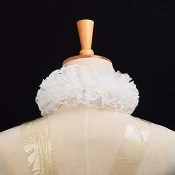 Lace Renaissance Neck Ruffle Collar for Costumes