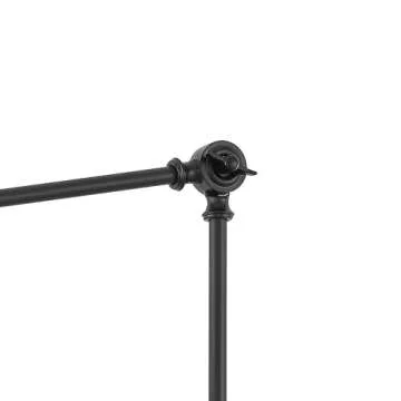 WINGBO Black Wall Sconce Rattan Wrapped Wall Lamp Set of 2, Smaller Size Shade, Adjustable Swing Arm Wall Light Fixture Vintage Bedside Light Wicker Handmade Shade Reading Light Plug in or Hardwire