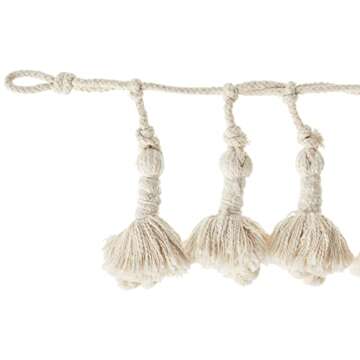 Creative Co-Op 72" L Handwoven Cotton Tassel Garland