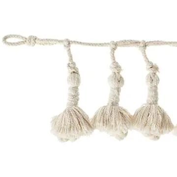 Creative Co-Op 72" L Handwoven Cotton Tassel Garland