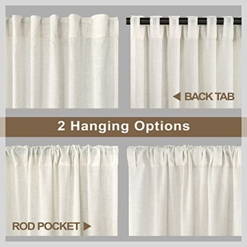 Elegant Light Filtering Kitchen Curtains for Small Windows