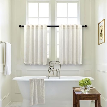 Elegant Light Filtering Kitchen Curtains for Small Windows