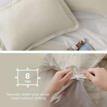 Bedsure California King Size Duvet Cover Set