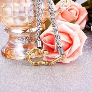 Wolentty Heavy Screw Anchor Necklace 18.5" Foxtail Chain