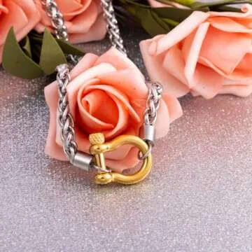 Wolentty Heavy Screw Anchor Necklace 18.5" Foxtail Chain