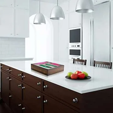 Cozee Bay Bamboo Bag Storage Organizer for a Neat Kitchen