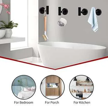 5pcs Matte Black Bathroom Hardware Set for Stylish Bathrooms