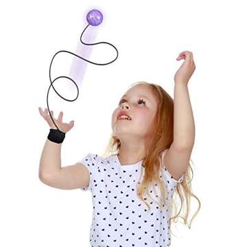 ArtCreativity Light Up Orbit Wrist Balls for Kids