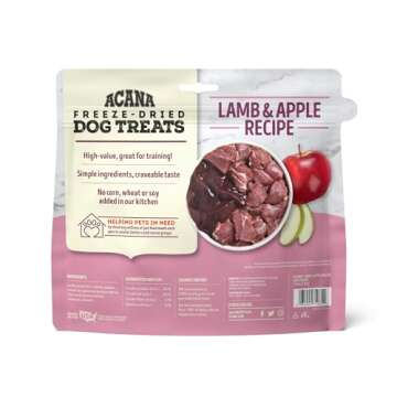 ACANA Singles Freeze Dried Dog Treats, Limited Ingredient Grain Free Lamb & Apple Recipe, 1.25oz