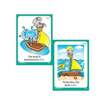 Super Duper Publications | Regular Past Tense Verbs and Irregular Verbs Fun Deck Cards Bundle | Educ...