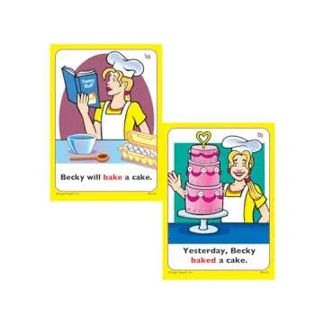 Super Duper Publications | Regular Past Tense Verbs and Irregular Verbs Fun Deck Cards Bundle | Educational Learning Resource for Children