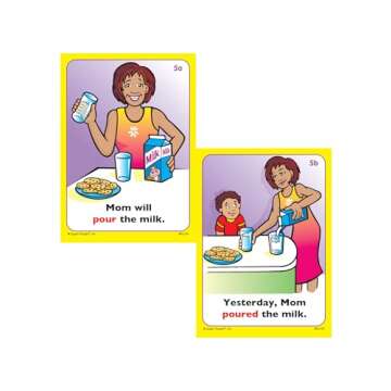 Super Duper Publications | Regular Past Tense Verbs and Irregular Verbs Fun Deck Cards Bundle | Educational Learning Resource for Children
