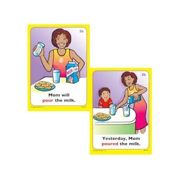 Super Duper Publications | Regular Past Tense Verbs and Irregular Verbs Fun Deck Cards Bundle | Educational Learning Resource for Children