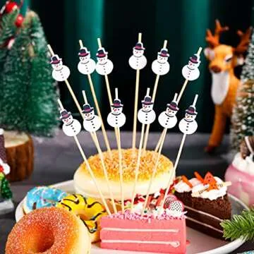 Snowman Christmas Skewers for Festive Appetizers