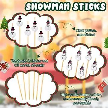 Snowman Christmas Skewers for Festive Appetizers