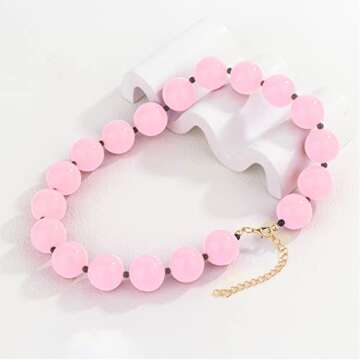 YOUGANNA Harry Colorful Beaded Choker Necklace for Fans