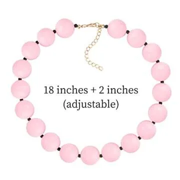 YOUGANNA Harry Colorful Beaded Choker Necklace for Fans