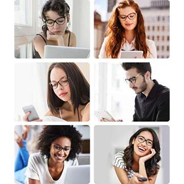 MEETSUN Cateyes Blue Light Blocking Glasses for Computer Gaming Women Cat Eye Frame-Clear Lens torto...