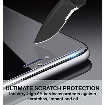 Bear Village Tempered Glass Screen Protector for iPhone Xs/X, 2-Pack, 9H Hardness
