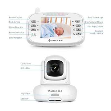 Amcrest AC-2 Video Baby Monitor with Two-Way Audio