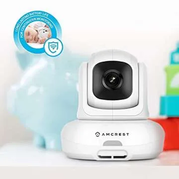 Amcrest AC-2 Video Baby Monitor with Two-Way Audio