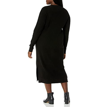 Renata Rib Slounge Midi Dress for Women - Plus Size Essentials