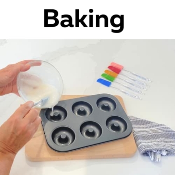 Evelots 6 Mini Silicone Spatulas for Versatile Cooking