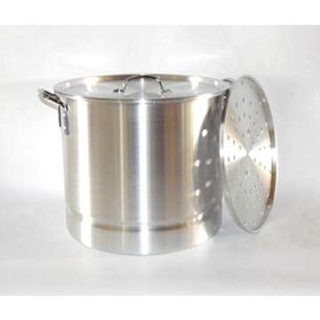 USA Premium Store 12 Qt Tamale Steamer Vaporera Stock Pot Premium Aluminum Tamalera 3 Gallons