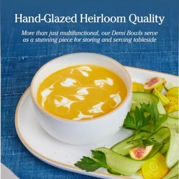 Our Place Soup Bowls - Handcrafted Ceramic Set of Four Bowl