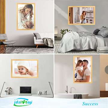 JDZIVTOP Ornate Gold 16x24 Frame 2 Pack, Antique 24x16in Canvas Poster Picture Frame Set of 2, Large Gallery Family Concert Portrait Photo Frame, Anniversary/Birthday/Wedding/Thank you/Christmas Gift