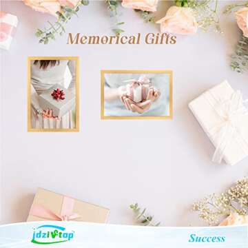 JDZIVTOP Ornate Gold 16x24 Frame 2 Pack, Antique 24x16in Canvas Poster Picture Frame Set of 2, Large Gallery Family Concert Portrait Photo Frame, Anniversary/Birthday/Wedding/Thank you/Christmas Gift