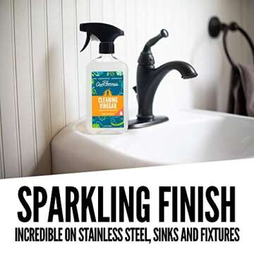 Aunt Fannie's All Purpose Cleaning Vinegar 16.9 Ounces, Multipurpose Surface Spray Cleaner (Sweet Mandarin)