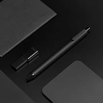 Kaco Gel Pens 0.5mm Fine Point Black Ink 10 Count