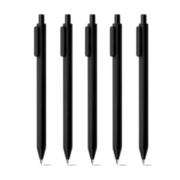 Kaco Gel Pens 0.5mm Fine Point Black Ink 10 Count