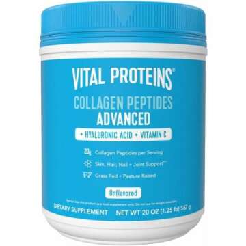 Vital Proteins Collagen Peptides Powder with Hyaluronic Acid - 20 oz