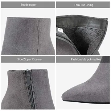 Stylish and Comfortable Chunky Heel Ankle Booties for Women