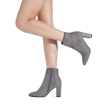 Stylish and Comfortable Chunky Heel Ankle Booties for Women