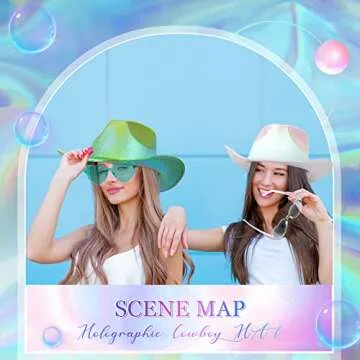 Cowboy Hats & Heart Sunglasses Set for Fun Parties