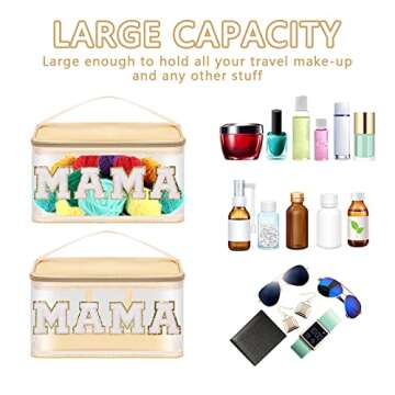 Iqimott Stylish Waterproof Clear Makeup Bag for Women