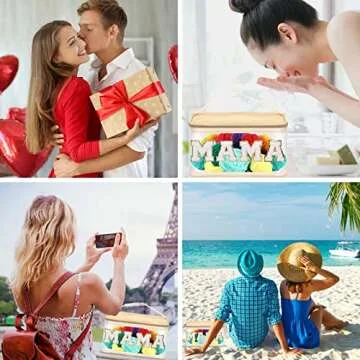 Iqimott Stylish Waterproof Clear Makeup Bag for Women